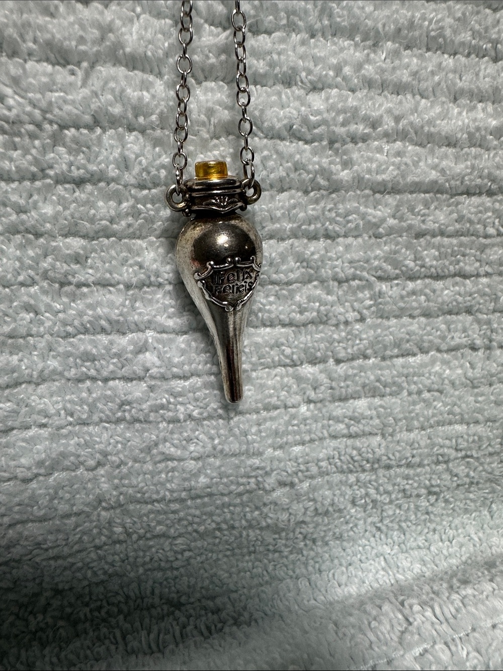 Sterling-Style Silver Charm Pendant Necklace from Harry Potter